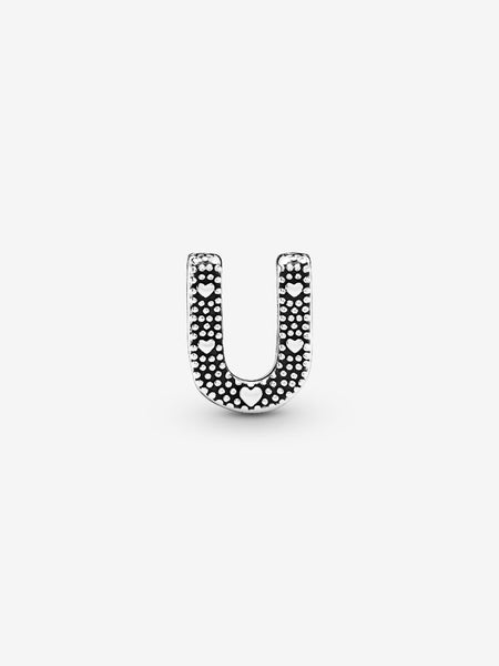 Pandora Letter U Alphabet Charm