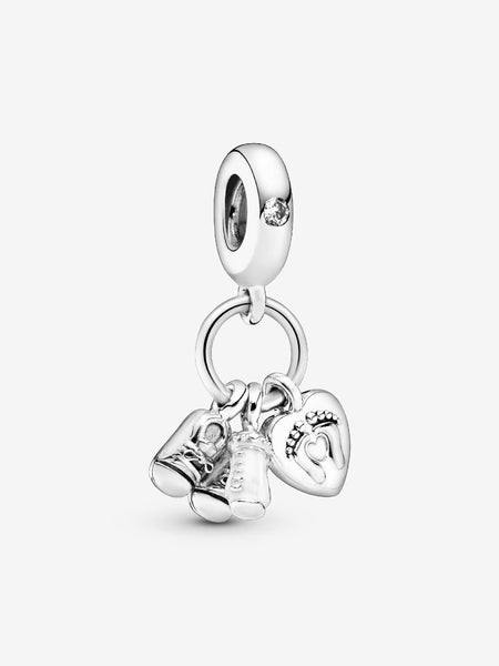 Pandora Baby Bottle and Shoes Dangle Charm