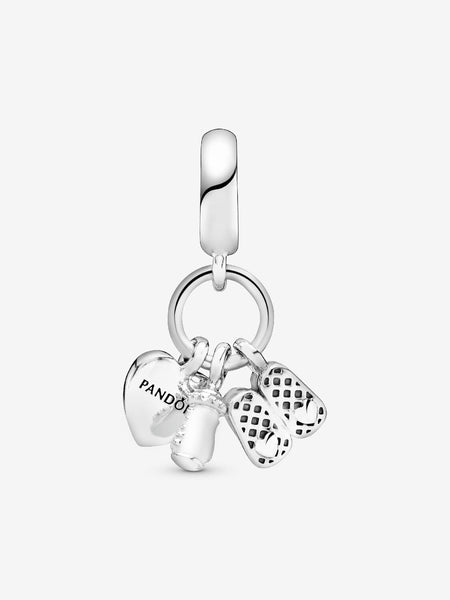 Pandora Baby Bottle and Shoes Dangle Charm