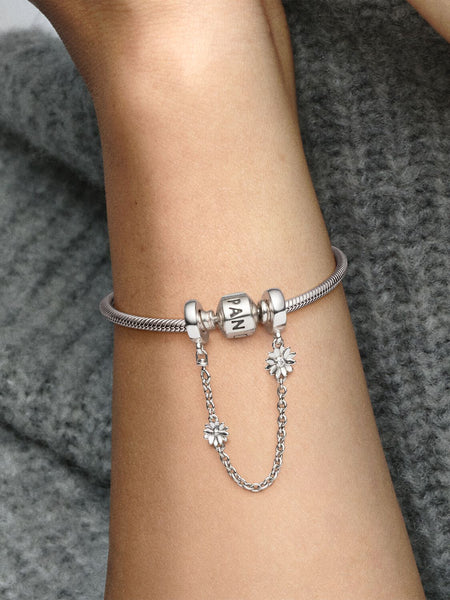 Pandora Daisy Flower Safety Chain Charm