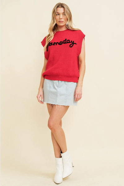 Gameday Sleeveless Sweater