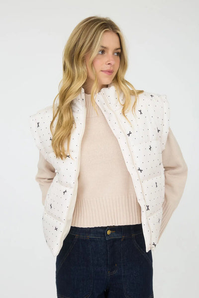 Bow Puffer Vest