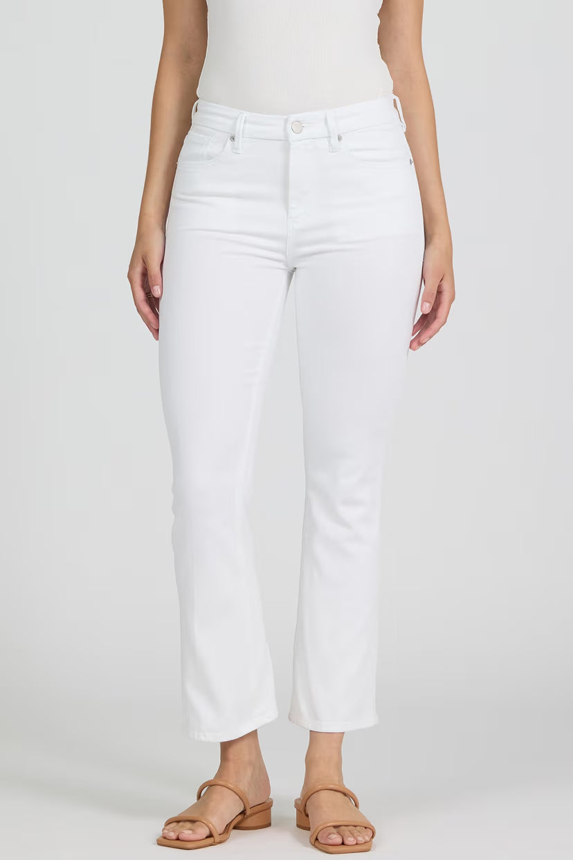 White pants on a white background