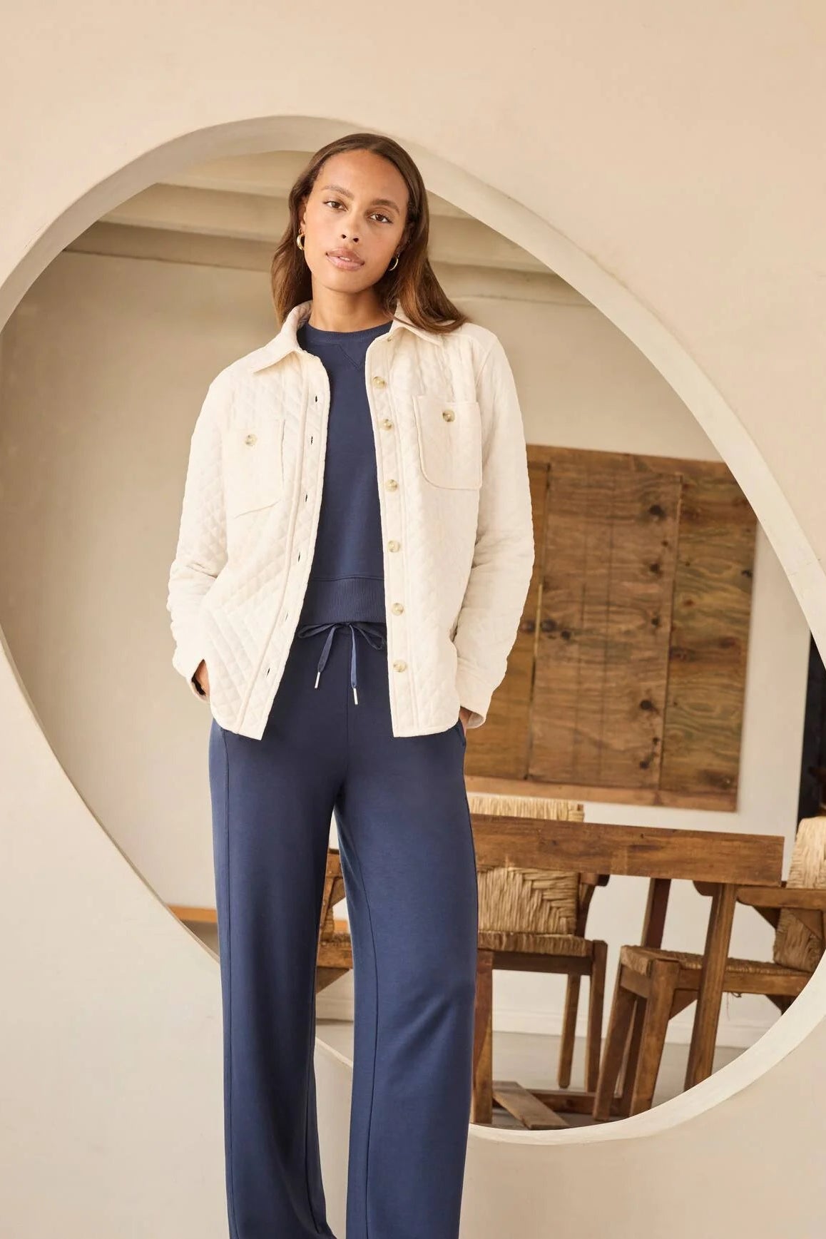 Cloud Terry Wide Leg Pant