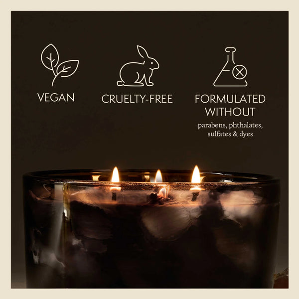 Thymes Noir Woods 3-Wick Poured Candle