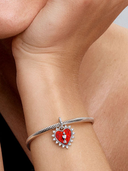 Pandora Spinnable Arrow Heart Dangle Charm