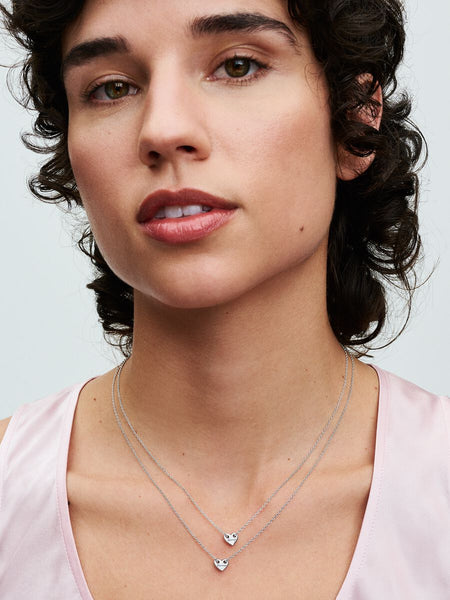 Pandora Forever & Always Splittable Heart Collier Necklaces