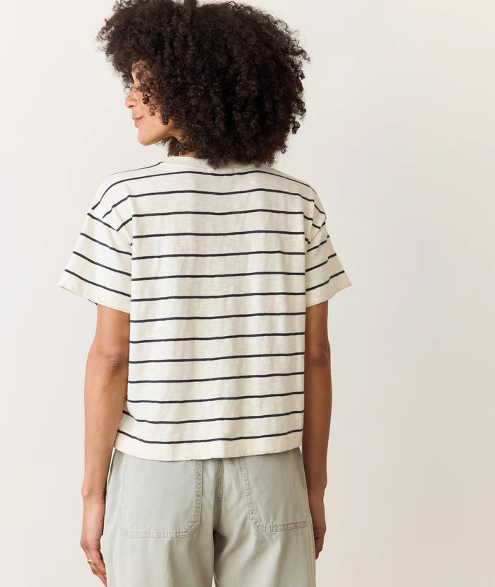 Sadie Vintage Slub Crop Tee