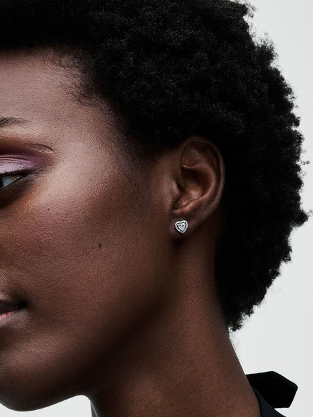 Pandora Elevated Heart Stud Earrings
