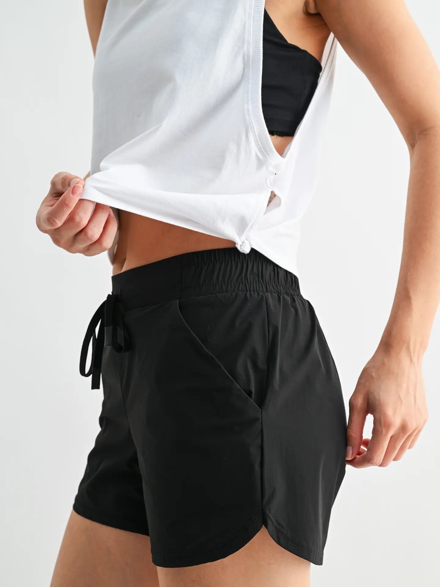 Pima Cotton Relaxed Side-Knot Tank