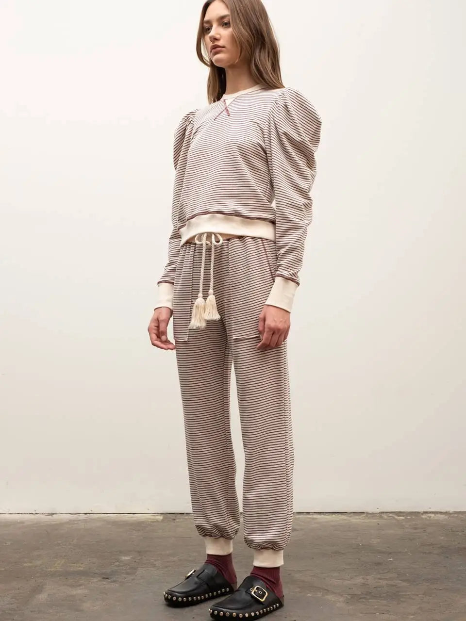 Striped Contrast Top