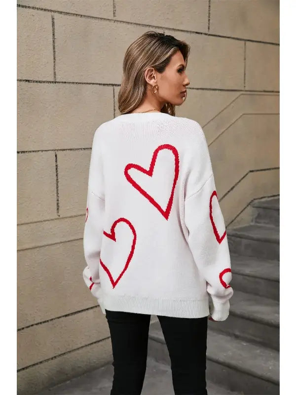 Retro Heart Sweater