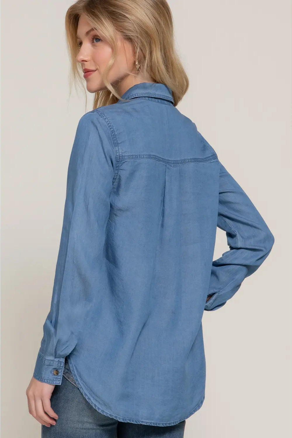 Long Sleeve Tencel Shirt