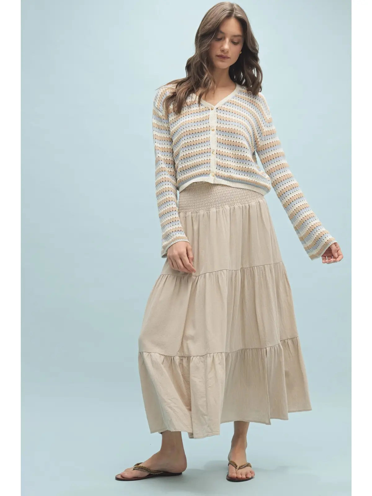 Crochet Button-Up Sweater