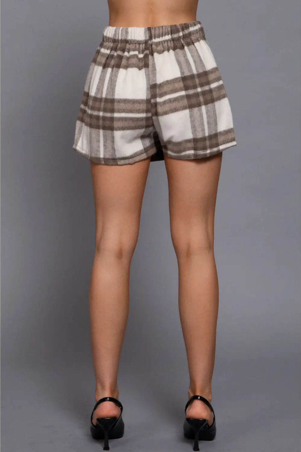 Plaid Wrap Shorts