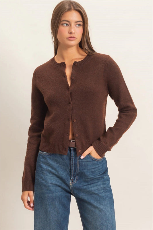woman in cardi