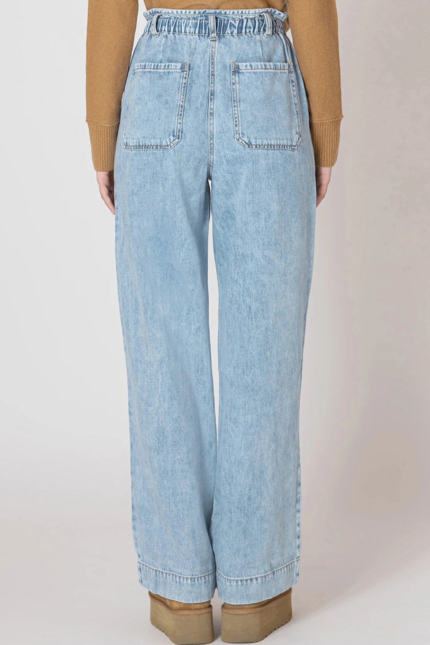 Washed Blue Denim Pant