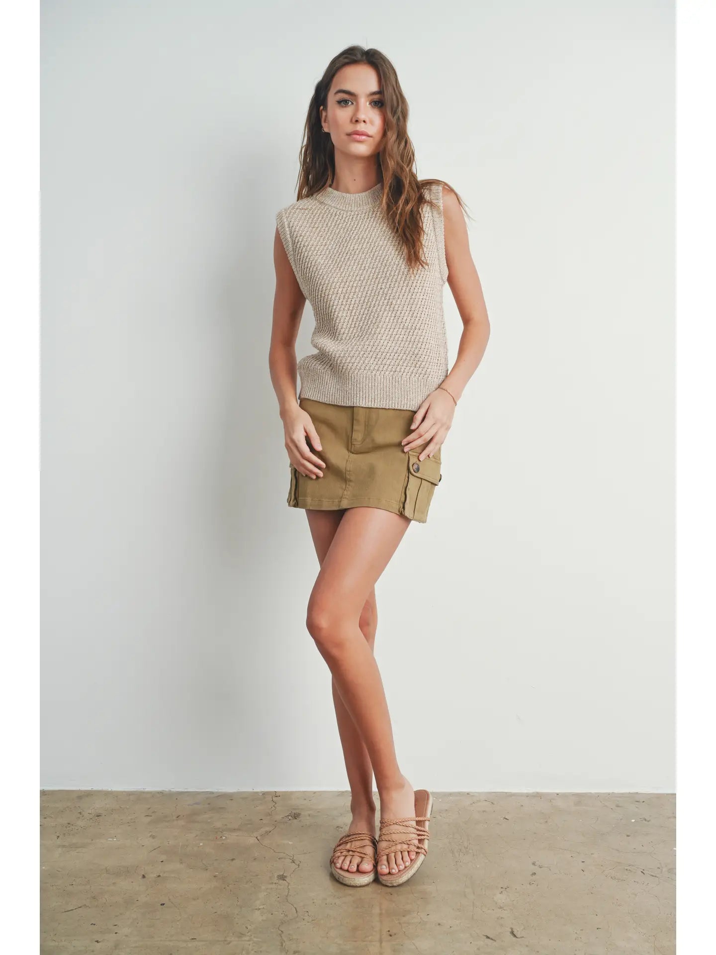 Sleeveless Sweater Knit