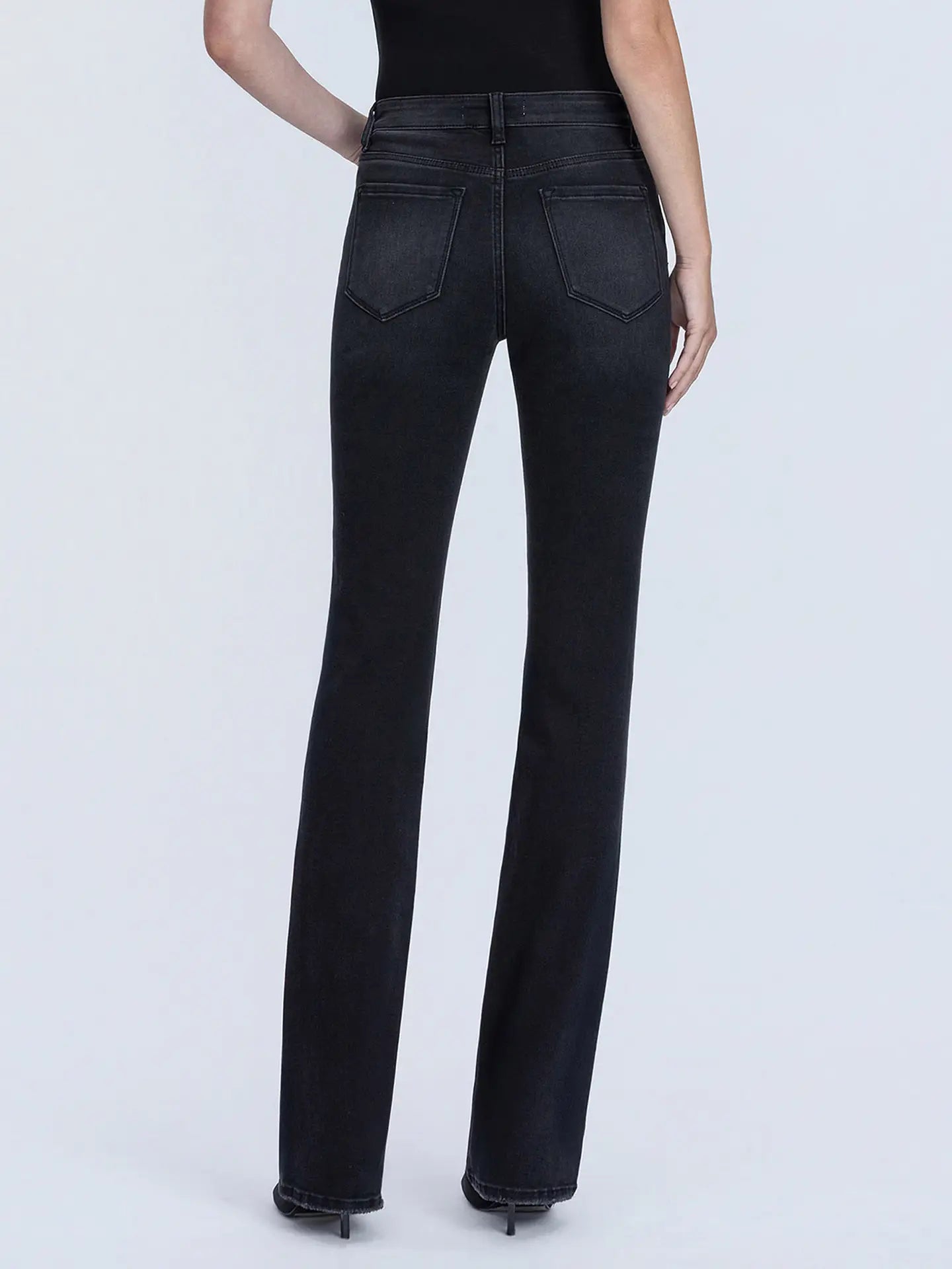 High Rise Full Length Bootcut Jeans