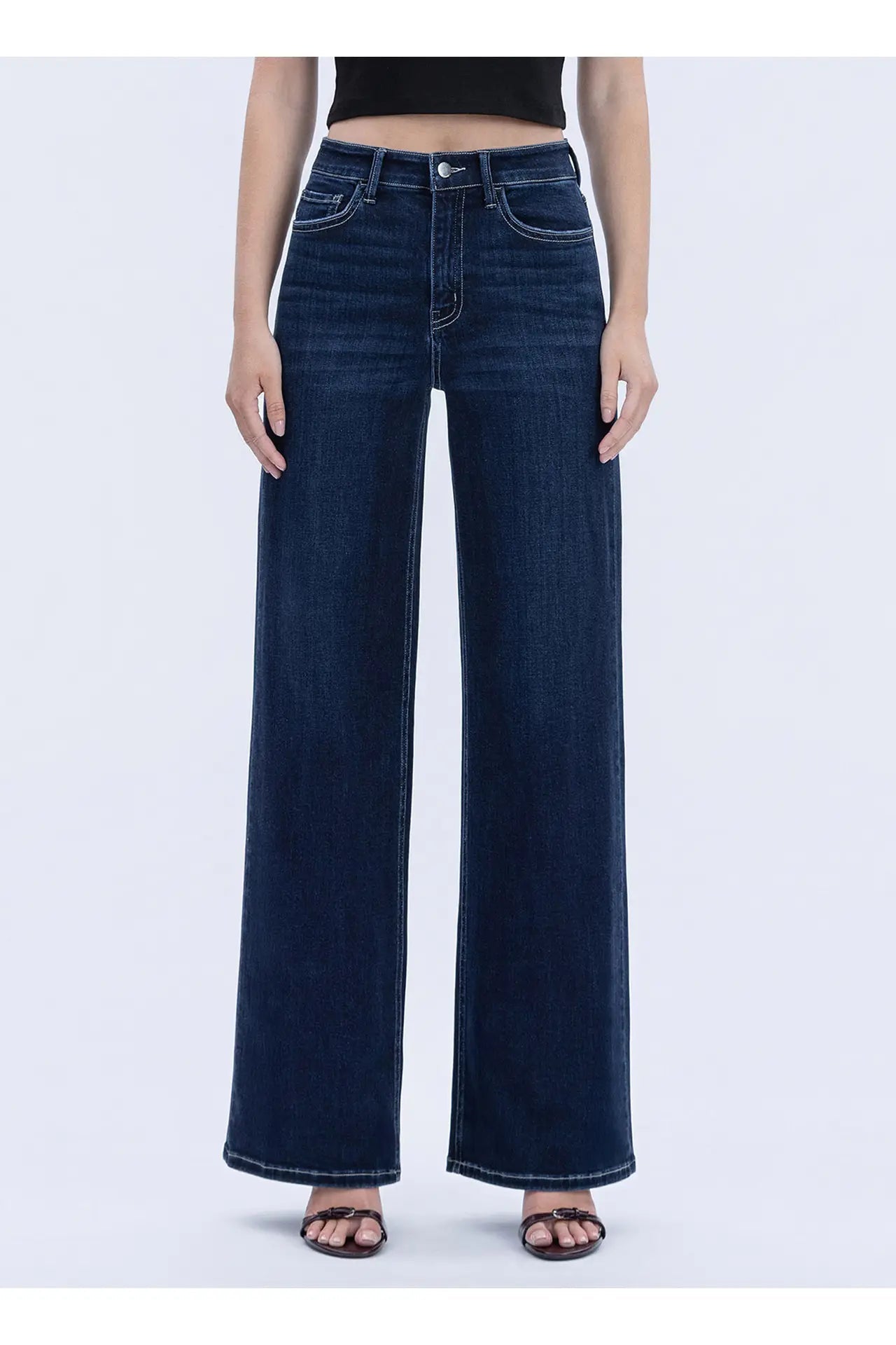 High Rise Wide Jeans