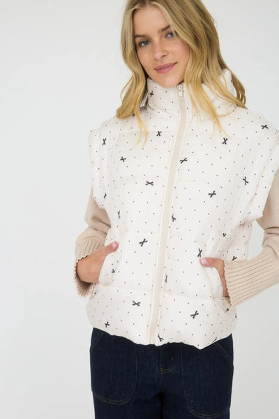 Bow Puffer Vest