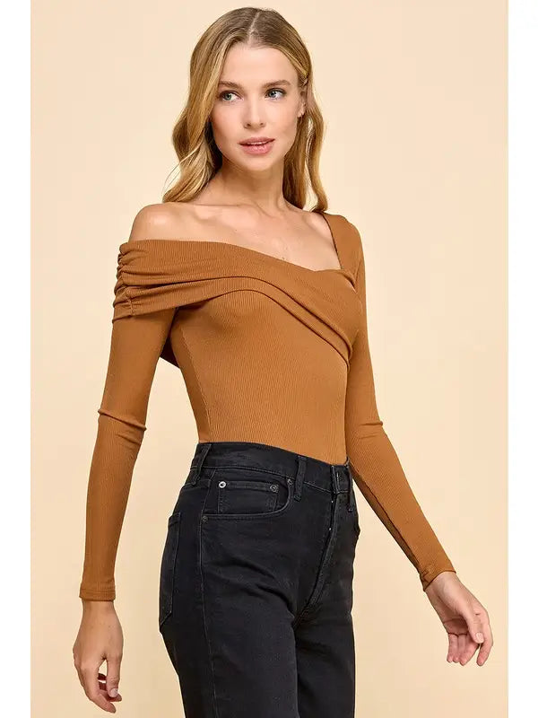 Asymmetrical Shoulder Bodysuit