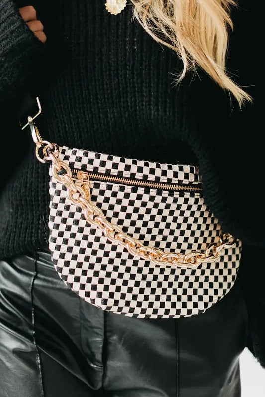 person wearing purse