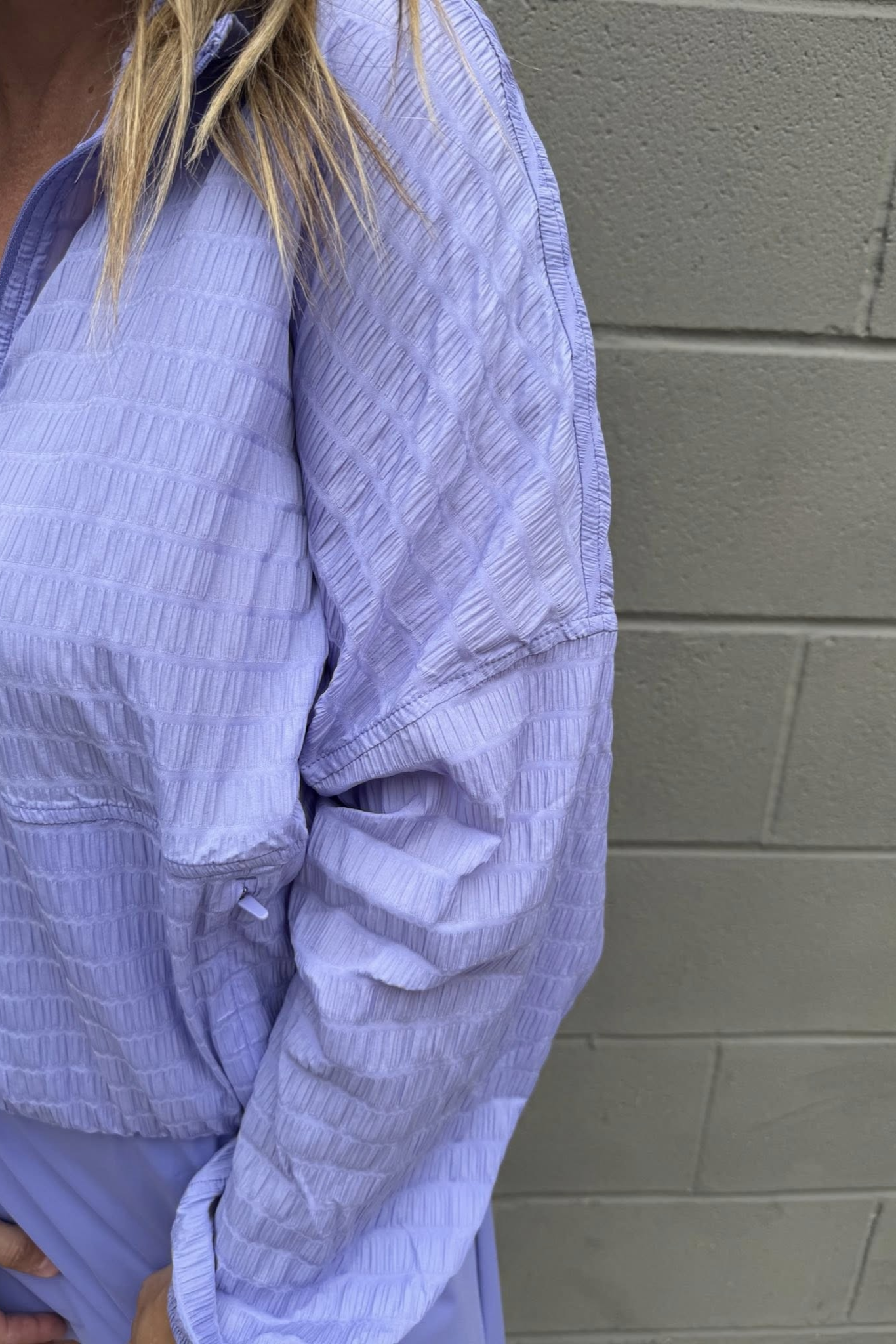 Get Moving Textured Half Zip