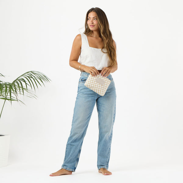 ALOHA Petite Check Small Pouch