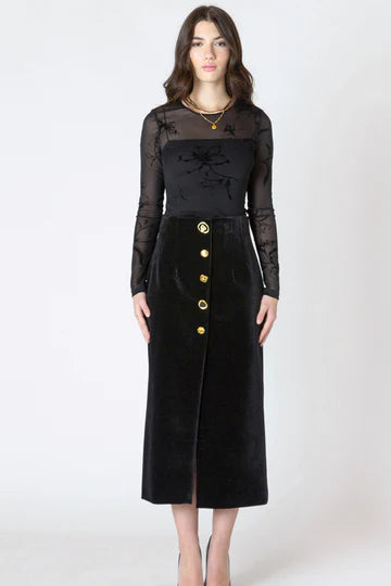 Burnout Patterned Bodysuit