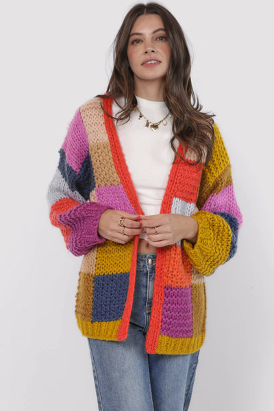 Electric Feels Handknit Cardigan