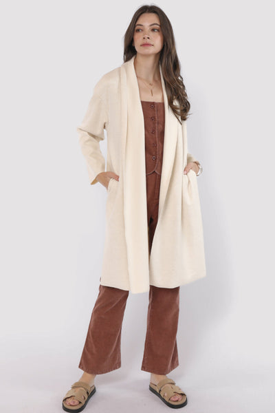 Alessia Shawl Collar Open Coat