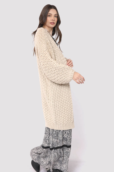 Iggy Hand Knit Chunky Long Cardigan