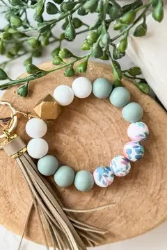 Beaded Wristlet Keychain