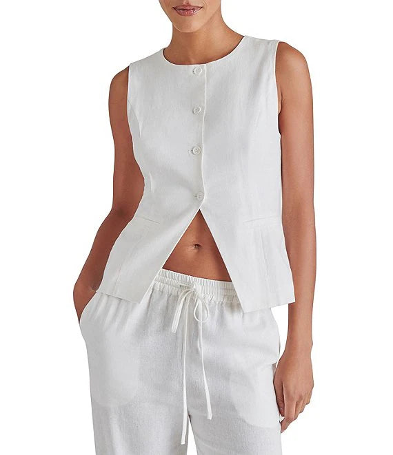 Wesley Linen Vest