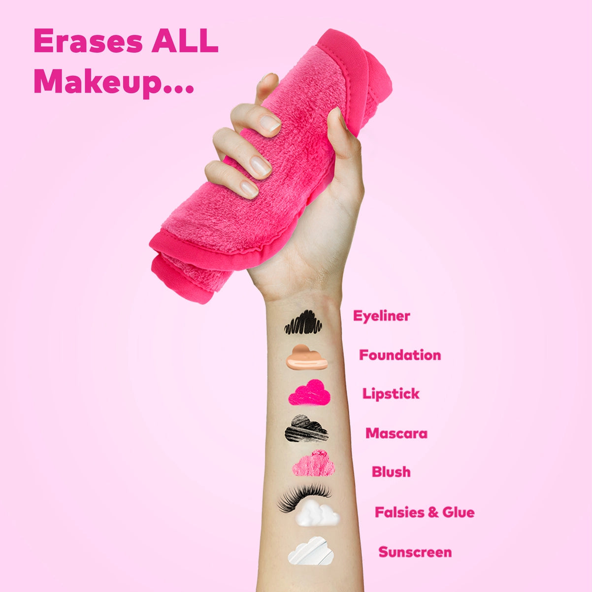 Original Pink Makeup Eraser Pro