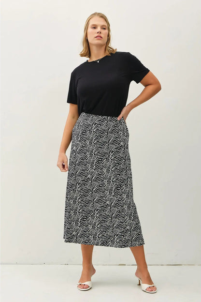June Midi Skirt-Plus Size