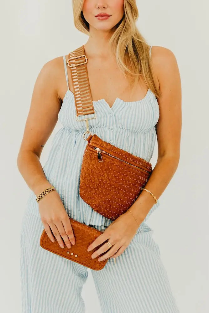 woman with crossbody bag