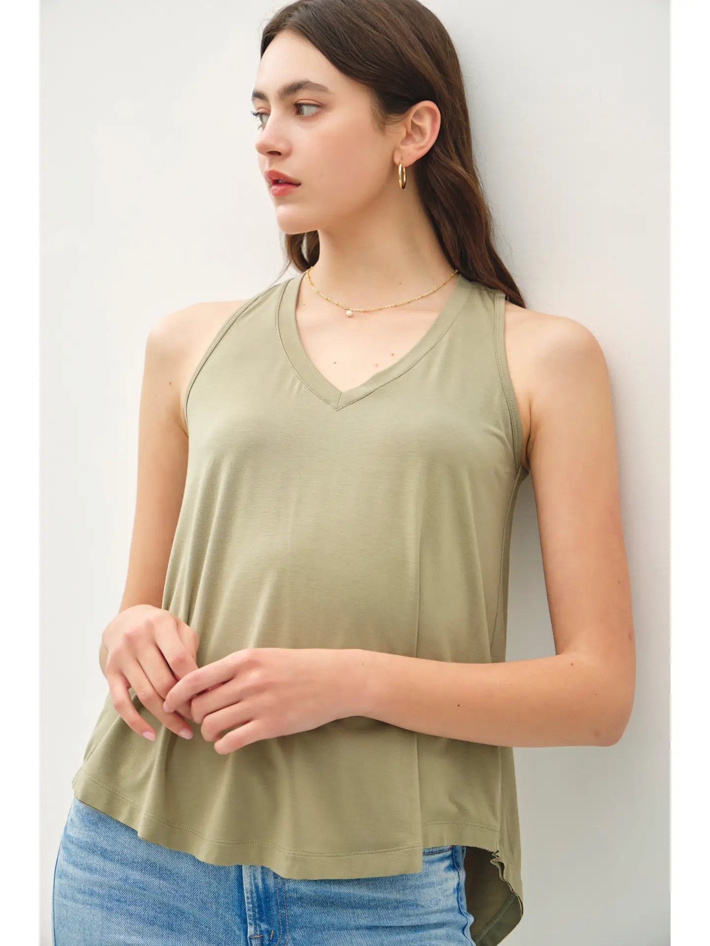 Soft Core- V-neck Tank