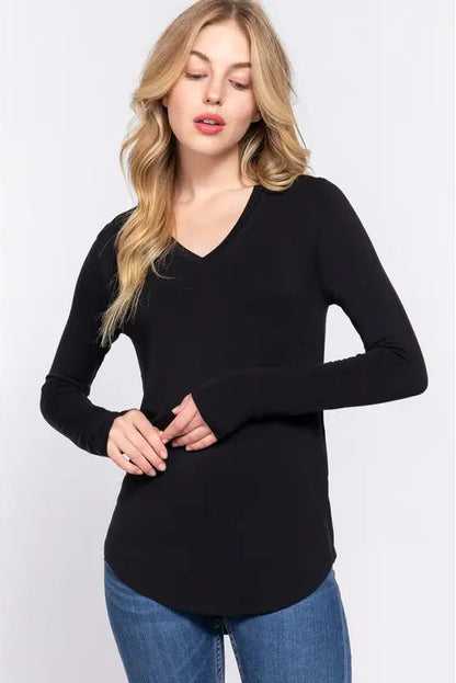 Long Sleeve Jersey Top