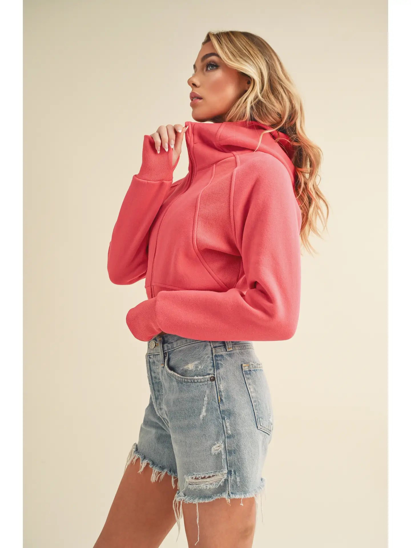 Deva Cropped Hooded Jacket