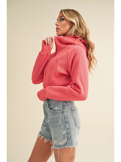 Deva Cropped Hooded Jacket
