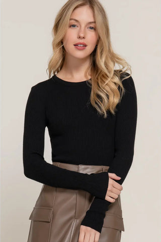 Viscose Rib Sweater
