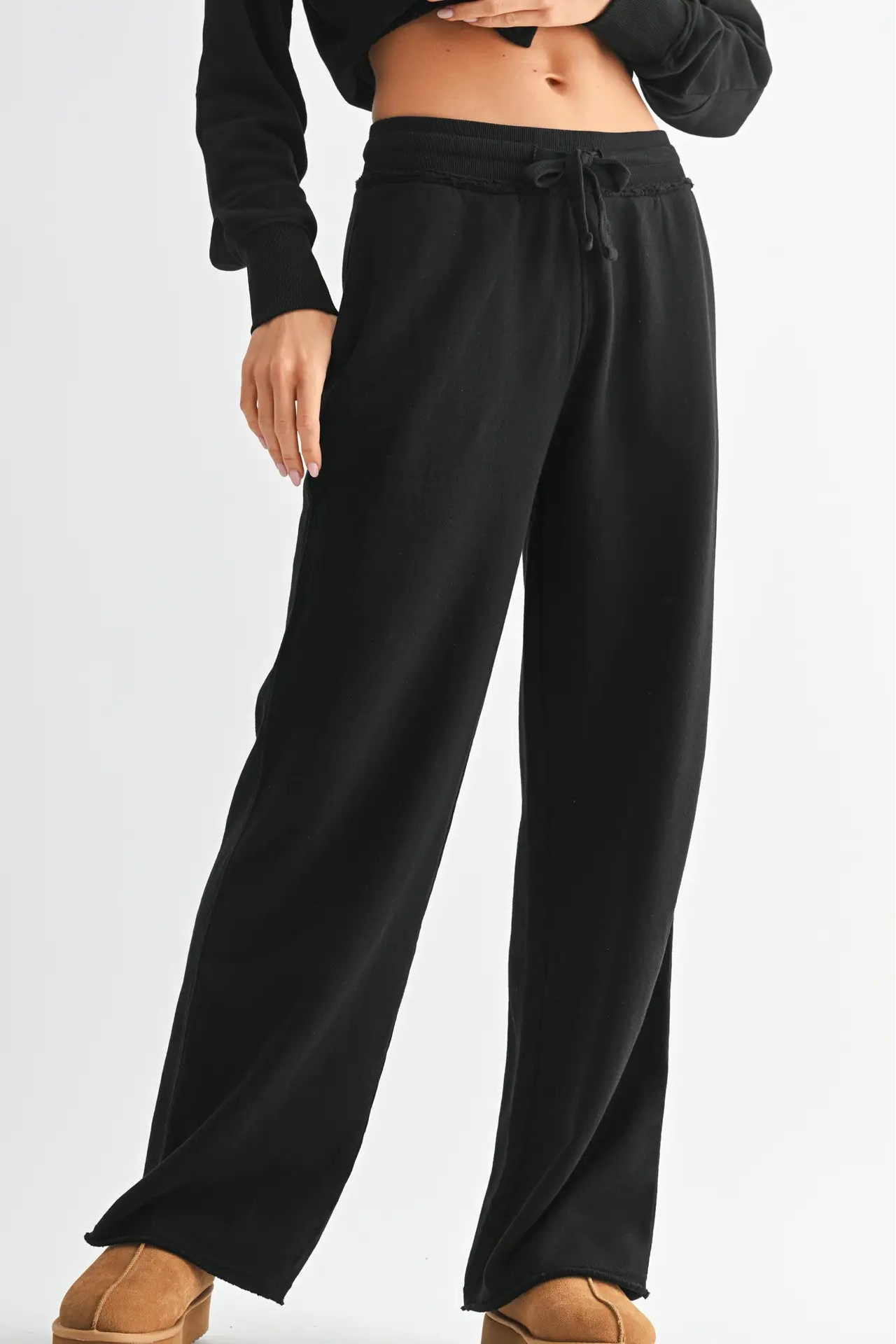 Wide Leg Cotton Core Pants