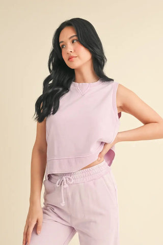 Mineral Wash Sleeveless Top