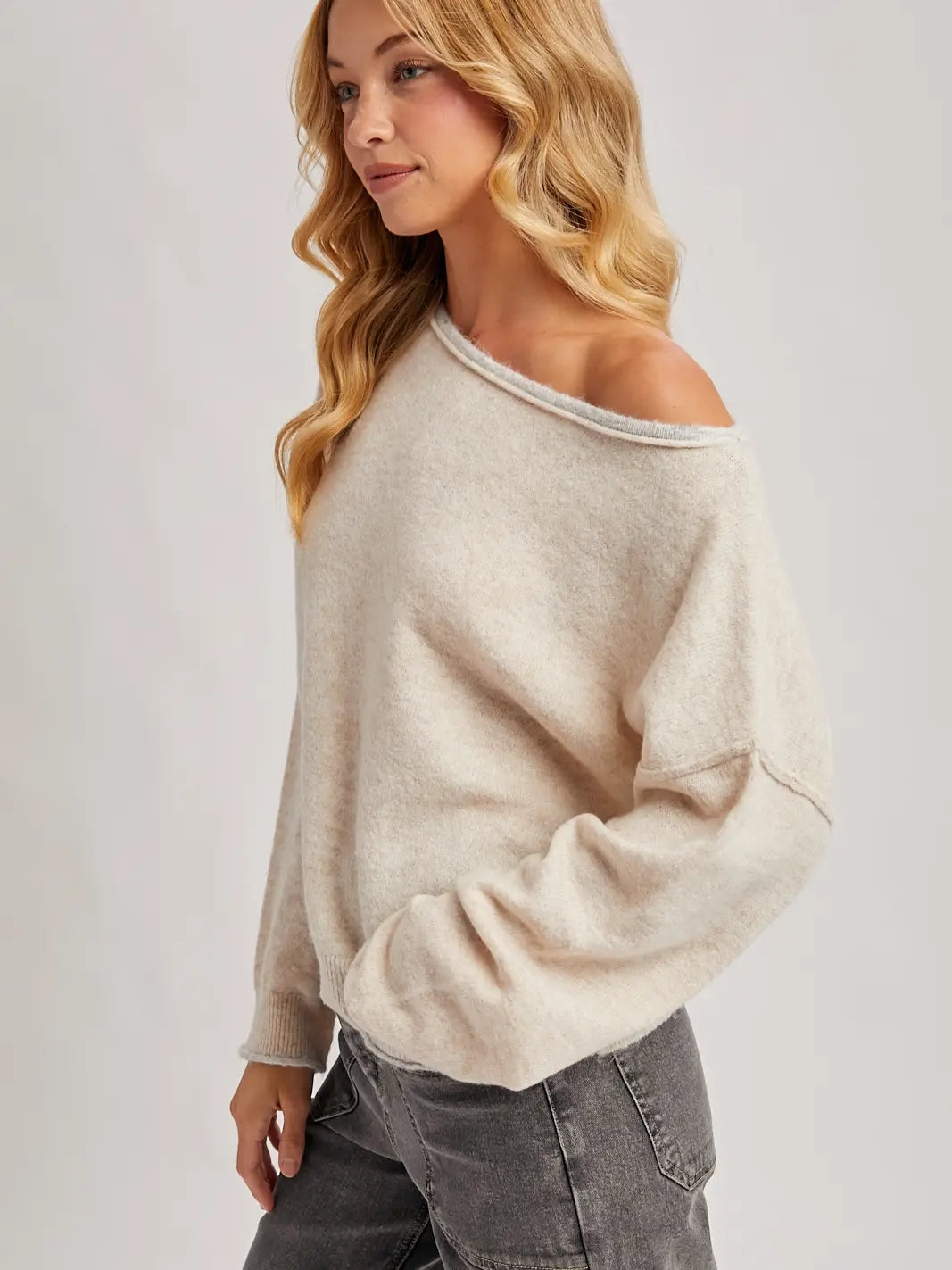 Heathered Knit Pullover