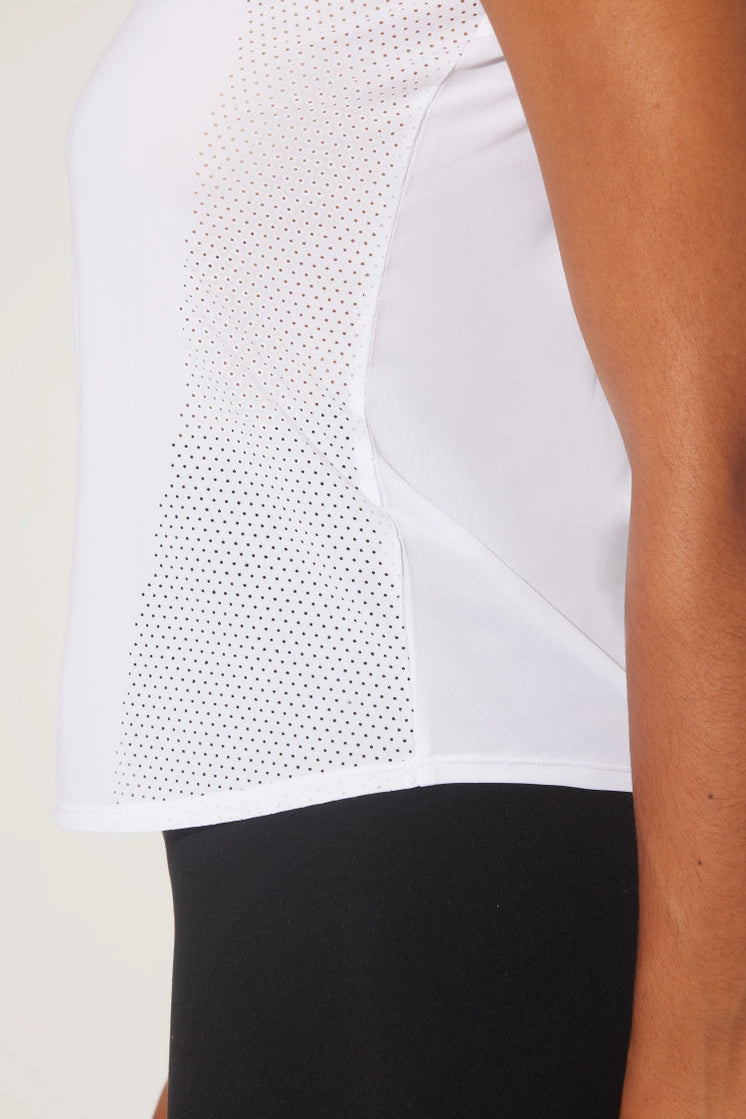 close up of white tank top 