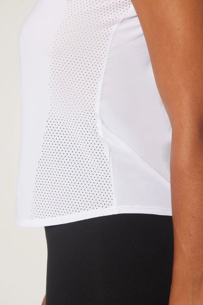 close up of white tank top 