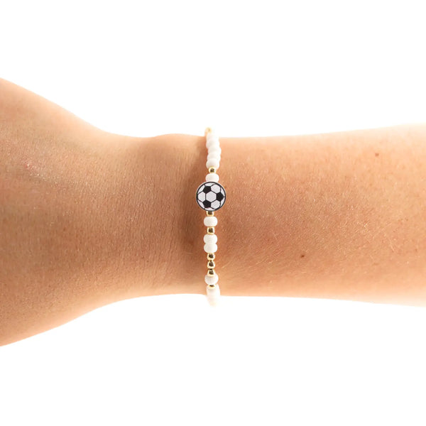 Soccer Ball Bracelet