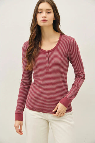 Stitched Thermal Henley